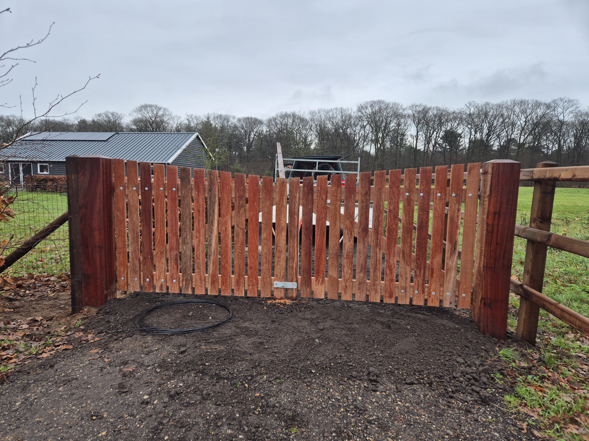 Houten sierpoort op maat